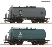 Roco 6680037 - TT - 2-tlg. Set Kesselwagen VTG, DB, Ep. IV